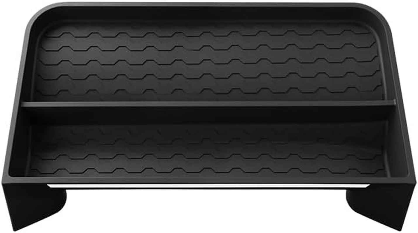 For BYD Shark 6 Dash Screen Back Storage Box, Silicone, Black, Adhesive-Backed Organizer 2024-2025 BYD Shark Accessories image number 1