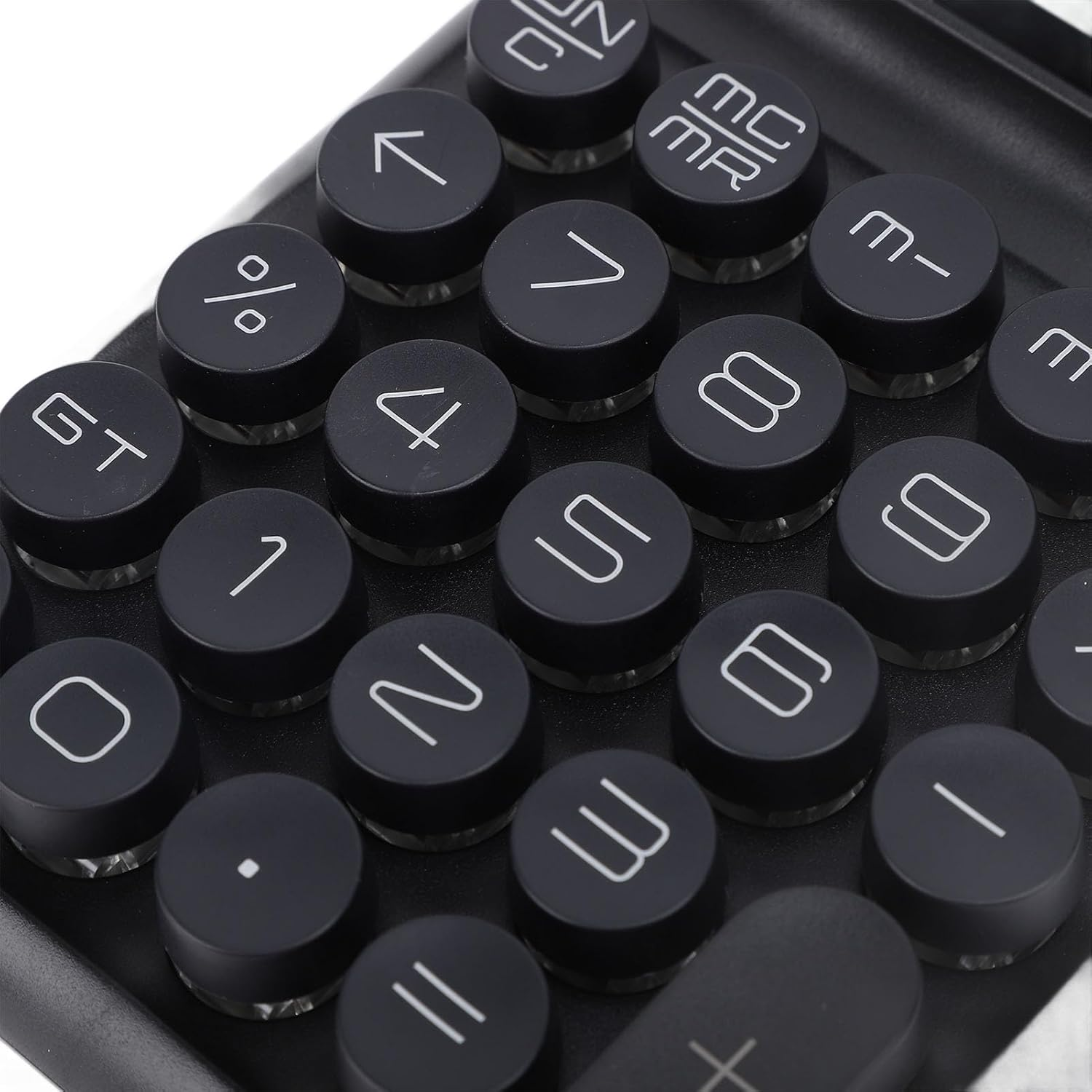 Mechanical Switch Calculator, LCD Display, Big Buttons, Cute Aesthetic Desktop Calculator, Blue Switch, Battery Powered, for Business Office (Black) - Pink image number 5