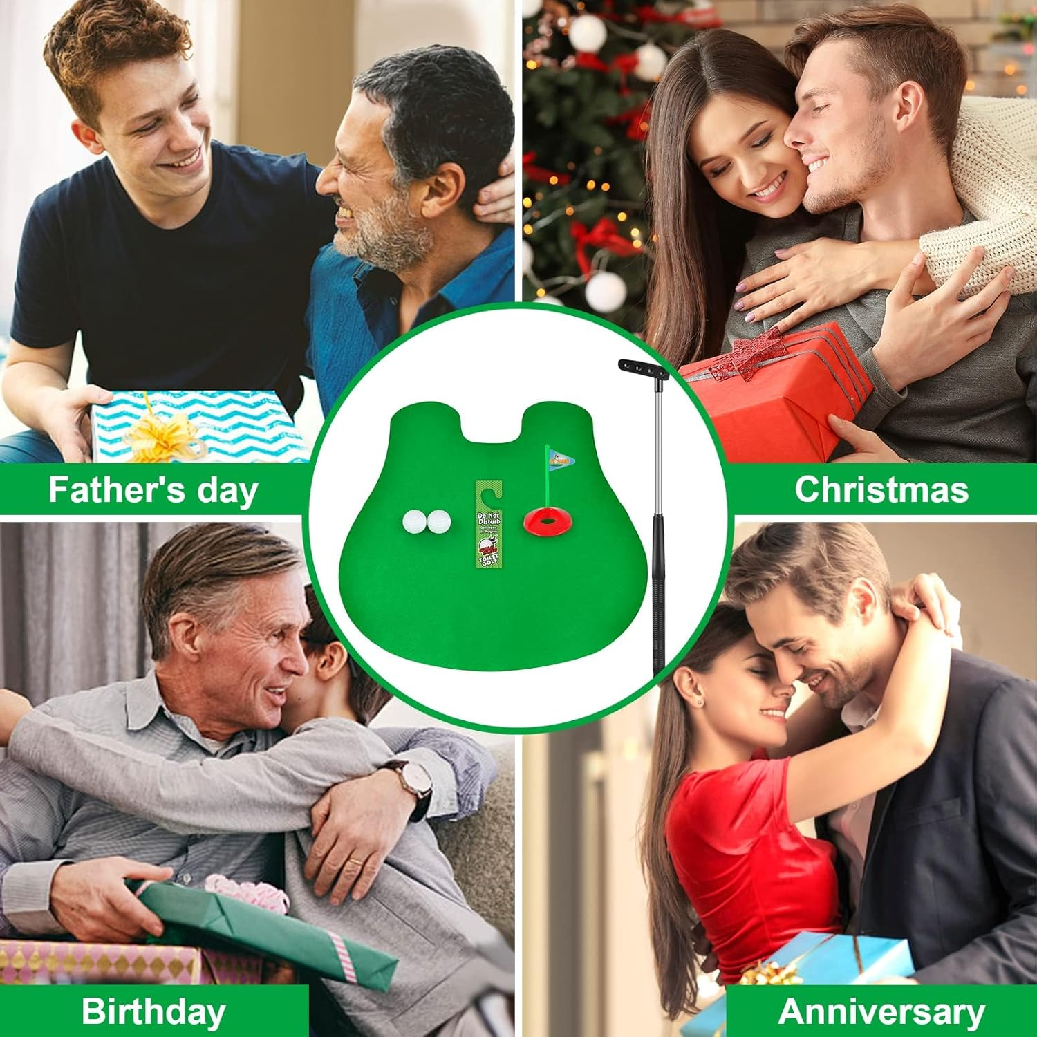 Funny Gag Mini Golf Toy for Dad - Fathers Day, Birthday, Christmas, Valentines Gifts for Men, Husband, Boyfriend, Him image number 1