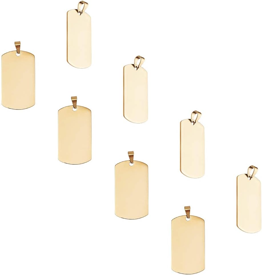 UNICRAFTALE 30Pcs 5 Colours round Metal Laser Engraving Blanks Dog Tags 25 Mm Stainless Steel Pendant Smooth Empty Tags Metal Charms for Jewellery Key Pet Dog Tags Making and Crafts