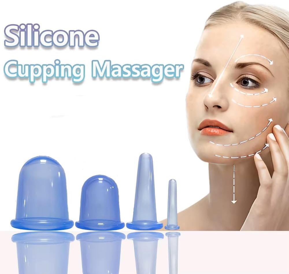 ETERNALLOOG Cupping Therapy Cups - Silicone Cups Set Firm for Muscle Soreness Pain Relief Body Neck Knee, Body Sculpting Cup, Deep Muscle Massager, anti Cellulite Joint Pain Recovery (4 Sizes) image number 1