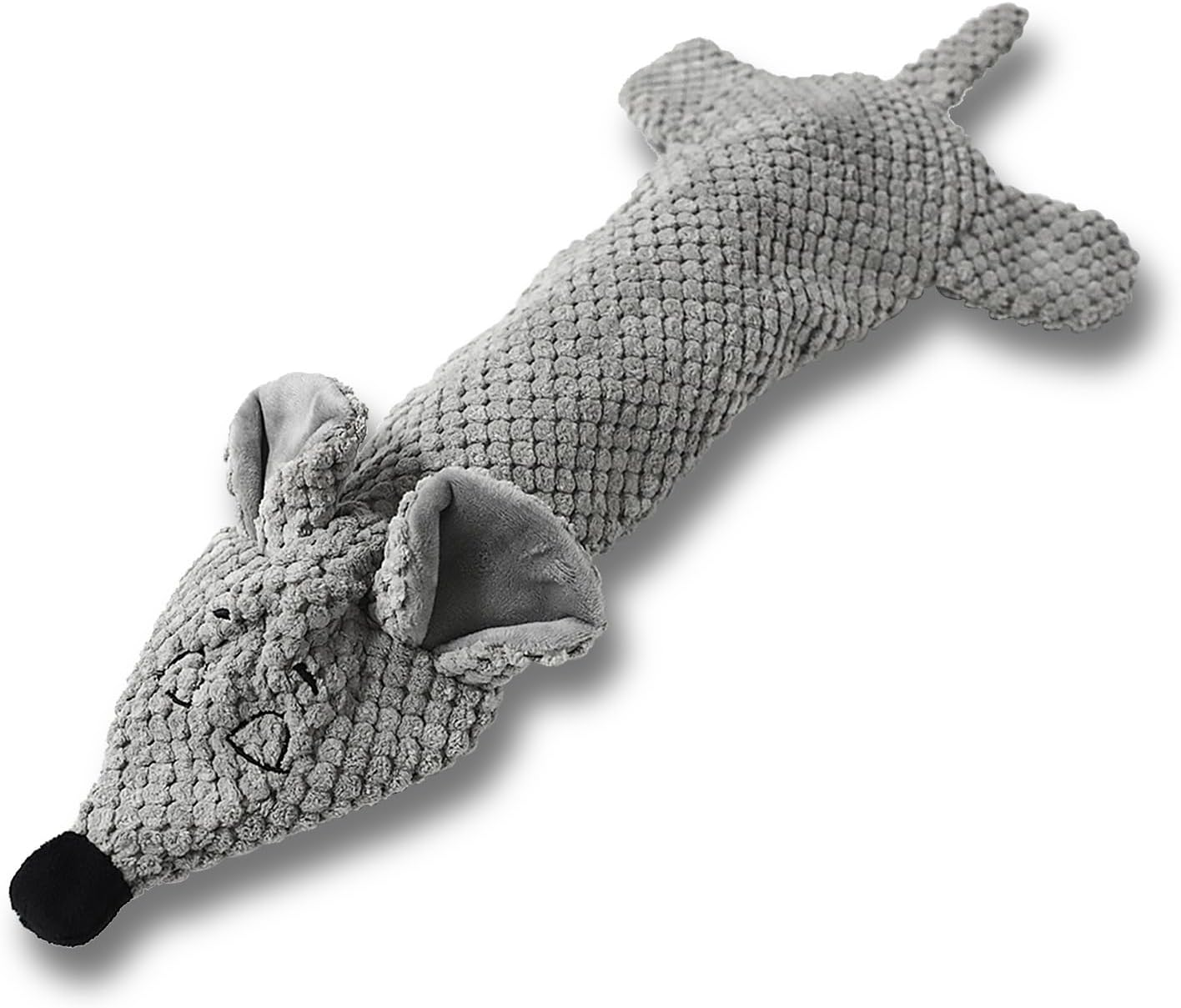 Squeaky Dog Toys with Bottle Pocket, No Stuffing Plush Crinkle Dog Toy for Small Medium Large Dogs, Interactive Puppy Teething Chew Toy&ndash; Water Bottle Not Included(Mouse) image number 1