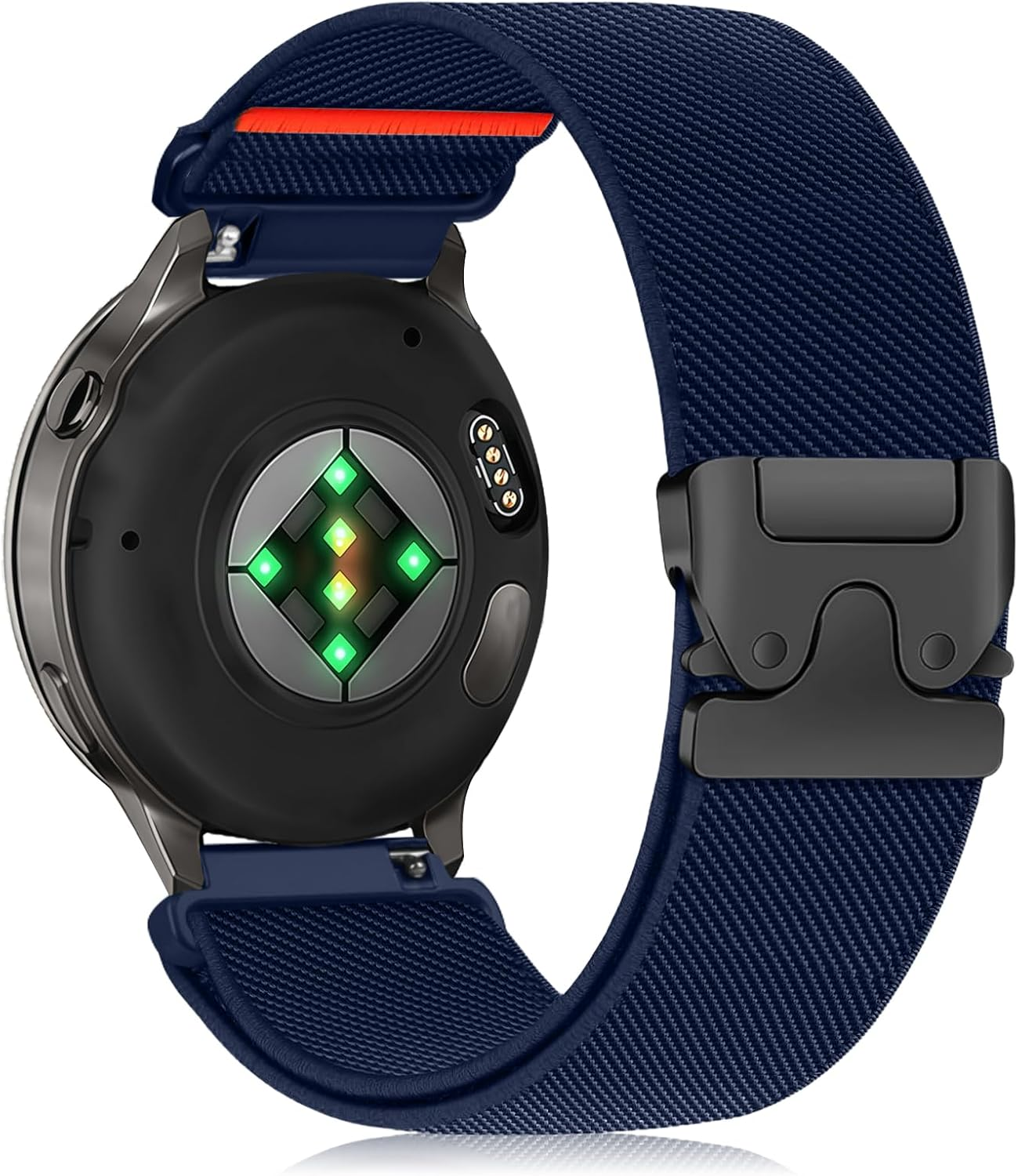 Hinnwer 20 Mm 22 Mm Nylon Bracelet for Garmin Venu 4 45 Mm/Venu 3 45 Mm/Forerunner 570 47 Mm/265/255/255 Music, Elastic Sports Parachute Closure, Braided Band for Garmin Vivoactive 4