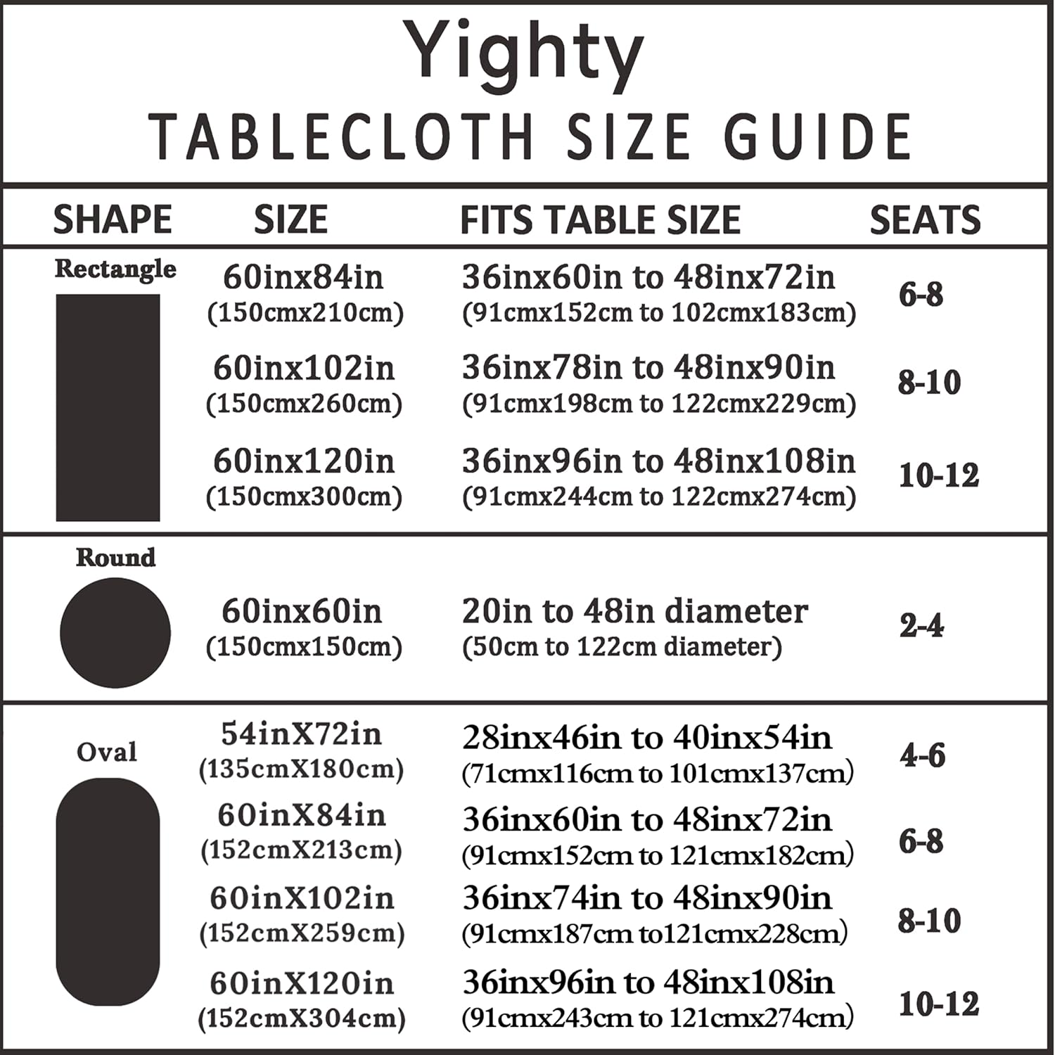 Yighty round Christmas Tablecloth 60 X 60In,Christmas Tree Elk Holiday Decoration Table Cloth,Polyester Waterproof and Wrinkle-Resistant Durable Christmas Tablecloth for Kitchen,Winter and Home Decor