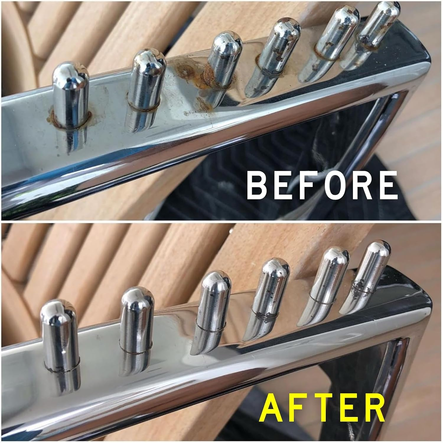 Collinite 850 Metal Wax & Polish Removes Rust & Prevents Oxidation in One Step - Heavy Duty Formula Easily Restores and Protects - for Aluminum, Chrome & Stainless Steel (16 Fl Oz) image number 2