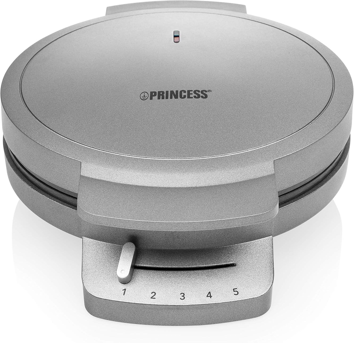 Princess 132380 Waffle Iron with Heart Waffle Shape, 1200 Watt, 0.85 M Cable Length, 5 Heat Settings, with Indicator Light image number 2