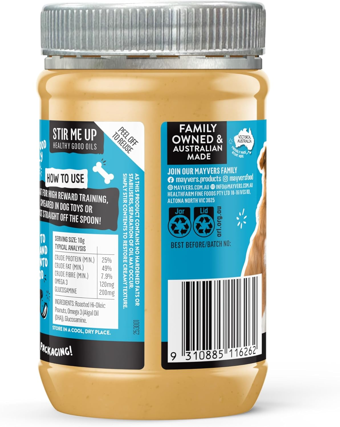 Mayver'S Rover'S Reward Dog Peanut Butter Glucosamine and Omega 3 350G image number 4