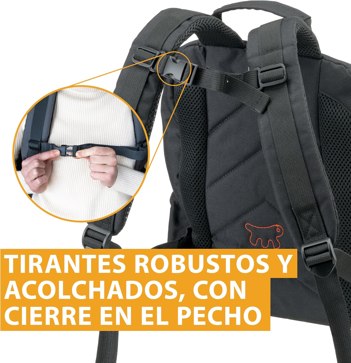 Ferplast Voyager Backpack Dog Backpack Cat Backpack Dog Bag Dog Crate Wide Mouth Adjustable Straps Seat Belt with Cushion Max 10Kg 29 X 21 X 36 H Black image number 2