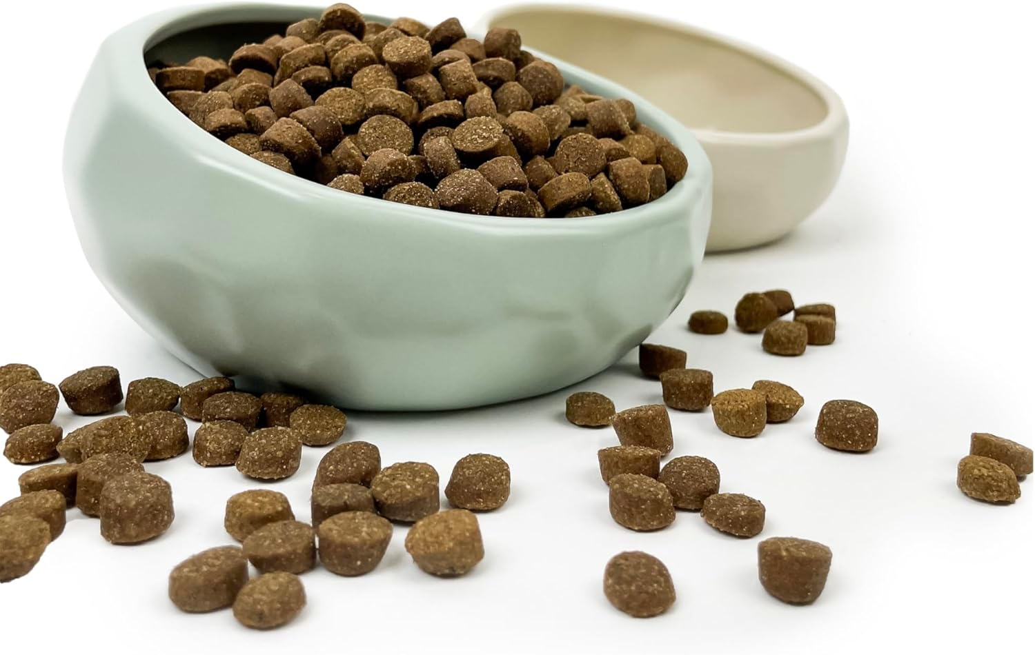 Barkley & Bella Dog Bowl Ceramic Honeycomb White 450Ml, White - Dog Bowl, Handcrafted, Durable, Dishwasher-Safe, Heavyweight Stability, Porcelain Ceramic image number 5