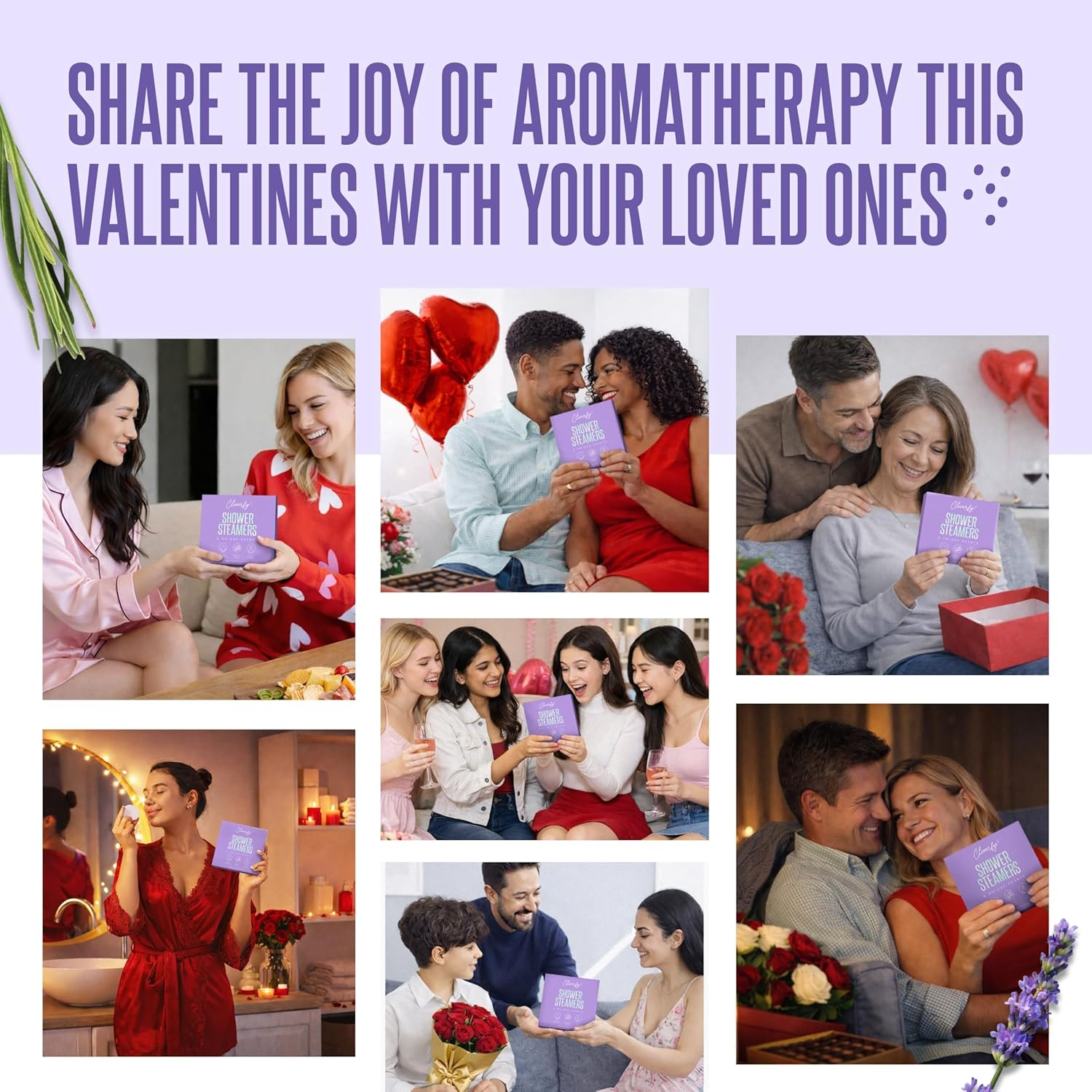 Cleverfy Shower Bombs - Set of 6 Pieces Aromatherapy Shower Steamers with Essential Oil - Our Shower Melts Work on the Same Principle as Vapor Bath and Shower Bombs Aromatherapy image number 3