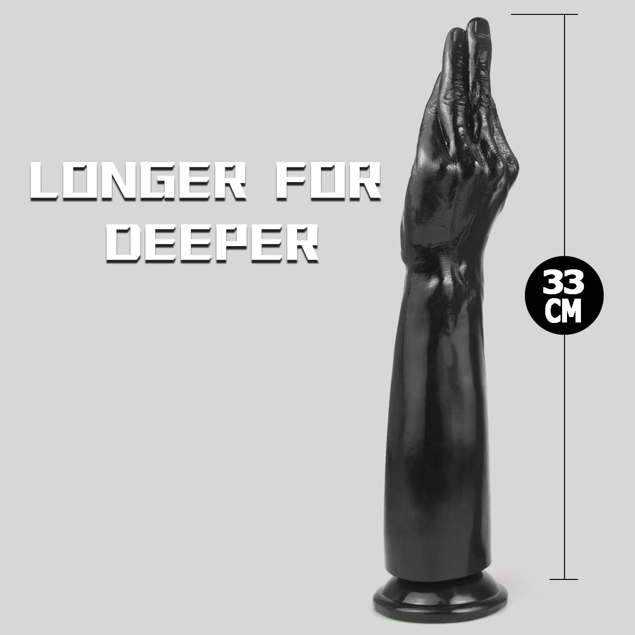 FAAK XXL Realistic Fisting Dildo for Stretching Pleasure, 33.5CM Insertable Long Dong with Suction Cup, 1:1 Realistic Fist Dildo for Anal or Vaginal Orgasm image number 1