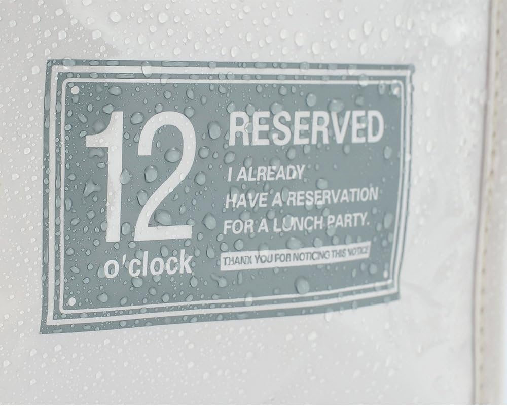 Isuperb Waterproof Lunch Bag Insulated Thermal Cooler Tote Zipper Organizer Storage Bag for Adults,Men Women Work Picnic (White) - White image number 1