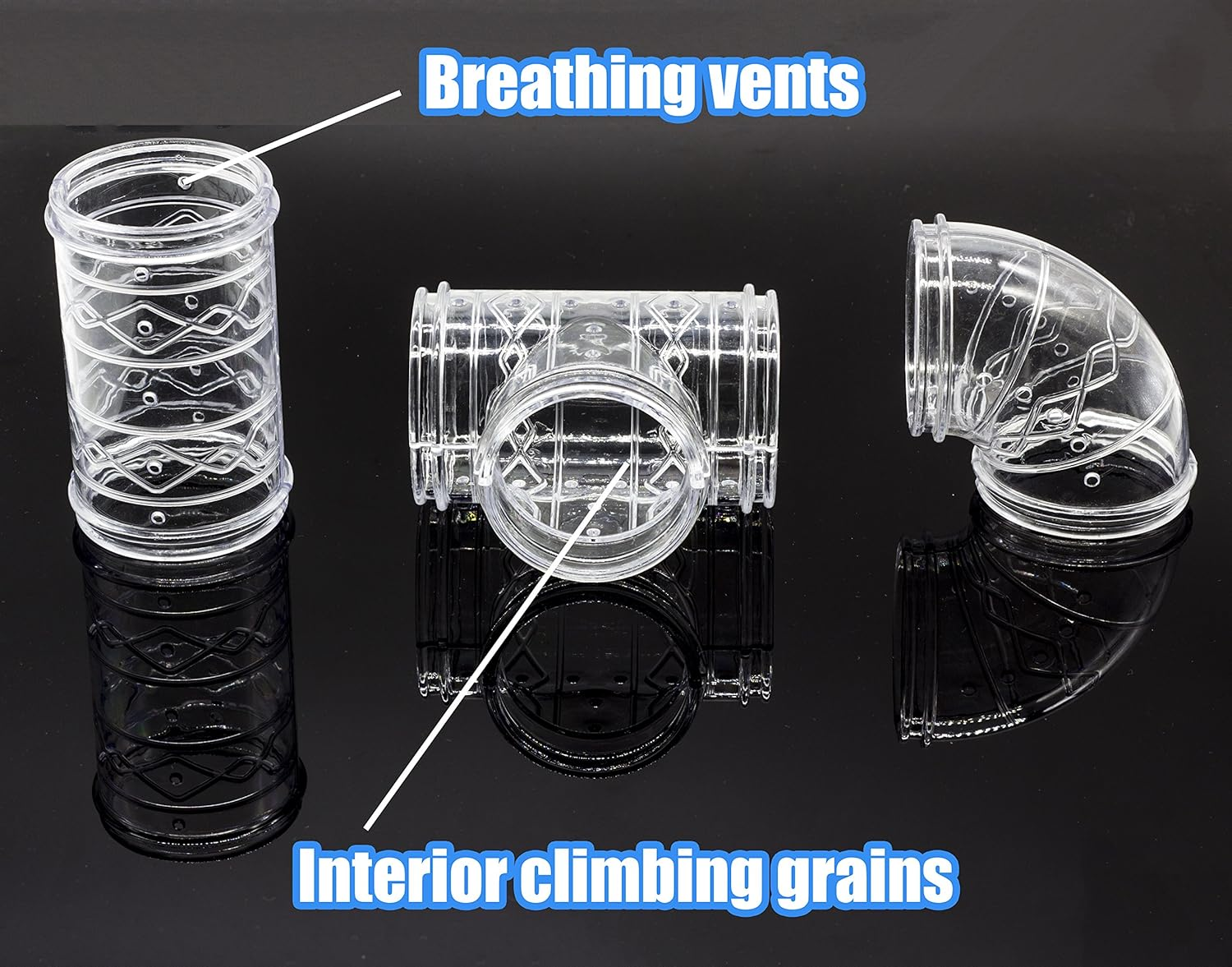 GNB PET 94 Pieces DIY Hamster Tunnel and Playground Module, Tube House Platform Exercise for Mouse Hamsters and Other Small Animals image number 5