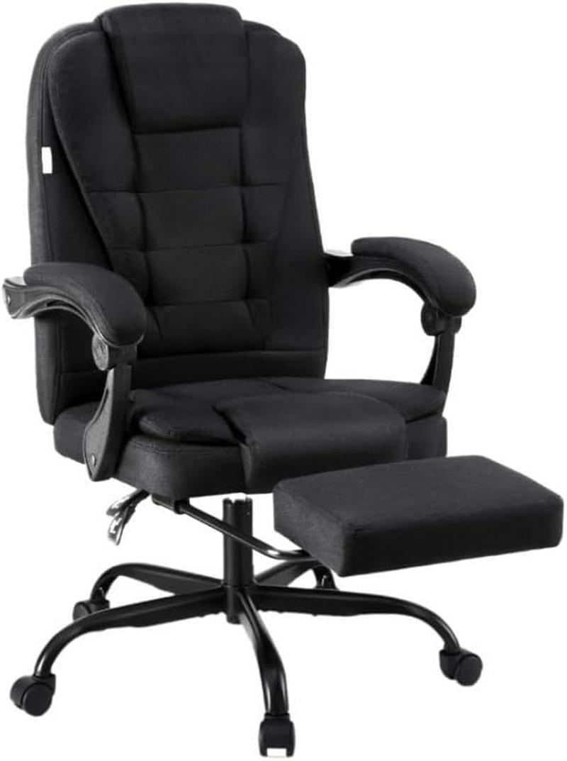 Artiss Office Chair Executive Fabric Seat Racing Computer Desk Chairs Footrest