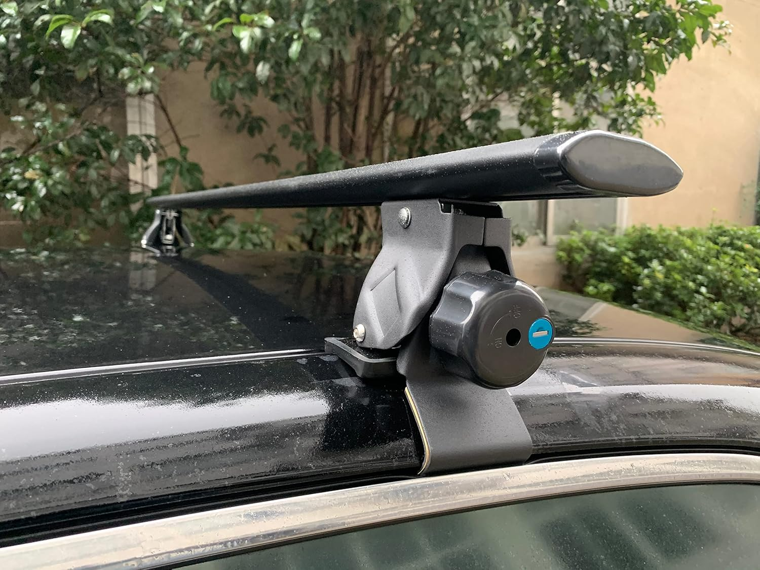 Elora Car Roof Rack Cross Bars Luggage Carrier Vehicle Adjustable 130Cm Black image number 6