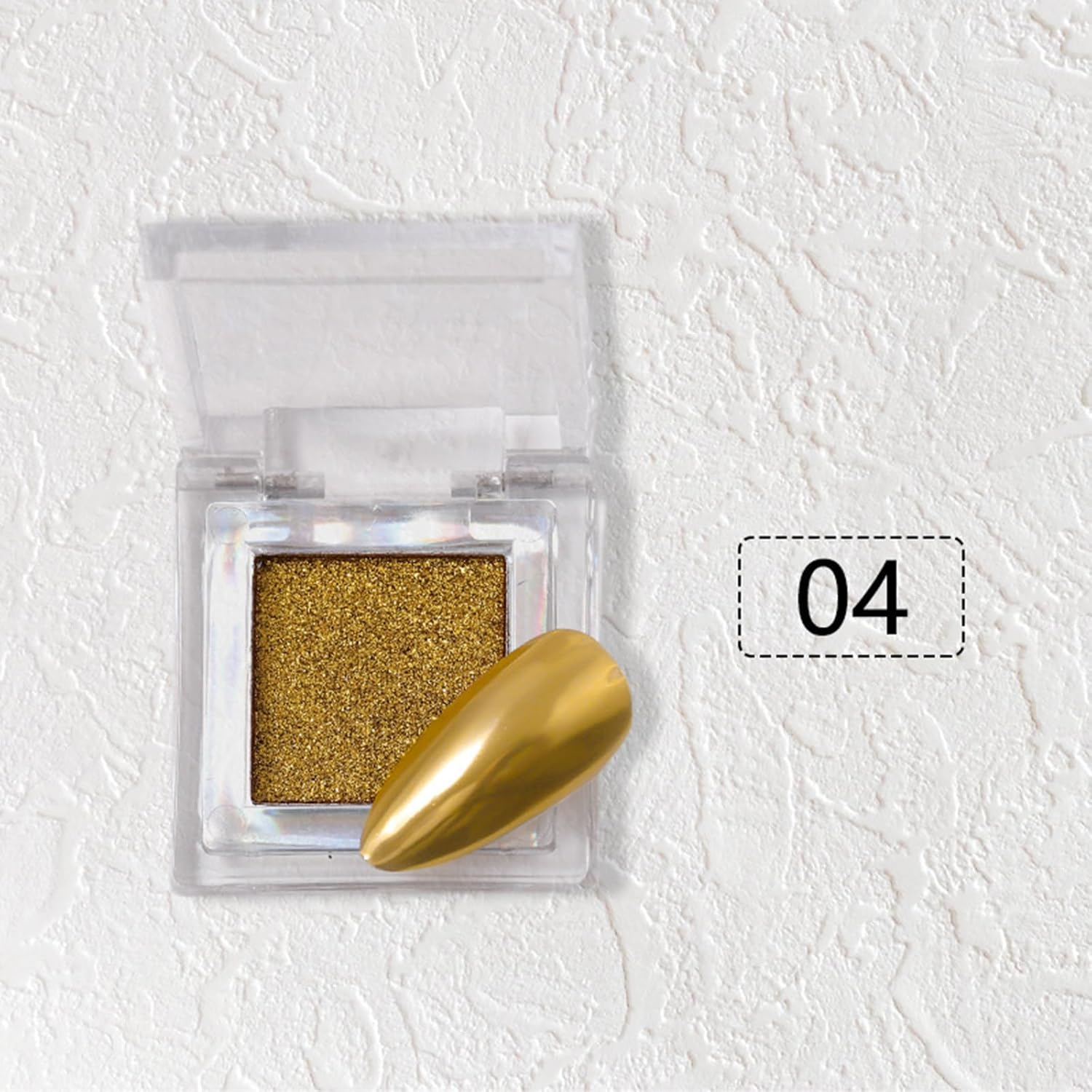 Enmart 6 Colors Nail Glitter Powder, Polish Pigment Chrome Powder Dust, Solid Chrome Pigment Magic Mirror Effect Nail Art Pressed Powder for Women Girl Nail Art Decorations Manicure Accessories image number 2