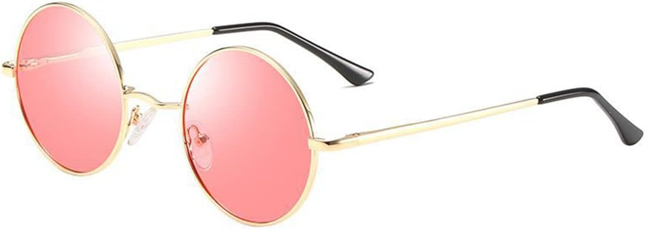 Kiduo Retro round Polarized Sunglasses for Men Women Small Circle Sunglasses John Lennon Style