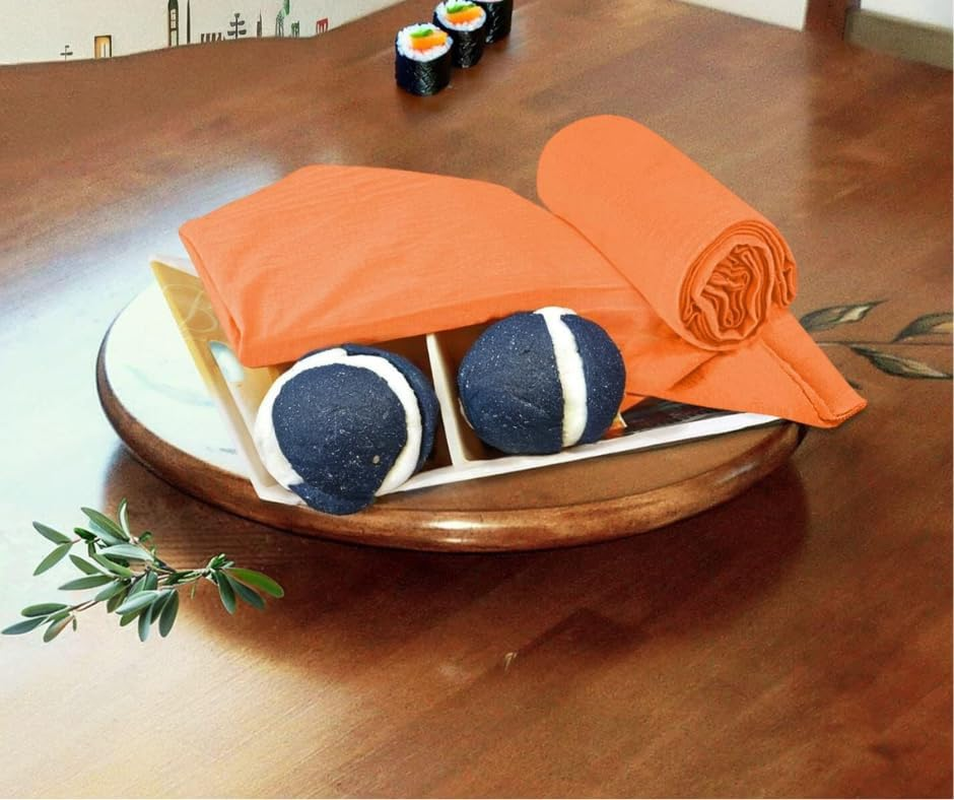 Hemi Home Flour Sack Kitchen Towels (Orange, 12 Pack), 100% Cotton 28 X 28 Inches Cloth Napkins, Multi Purpose Dish Cloth | Tea Towels | Kitchen Towels&hellip; image number 4