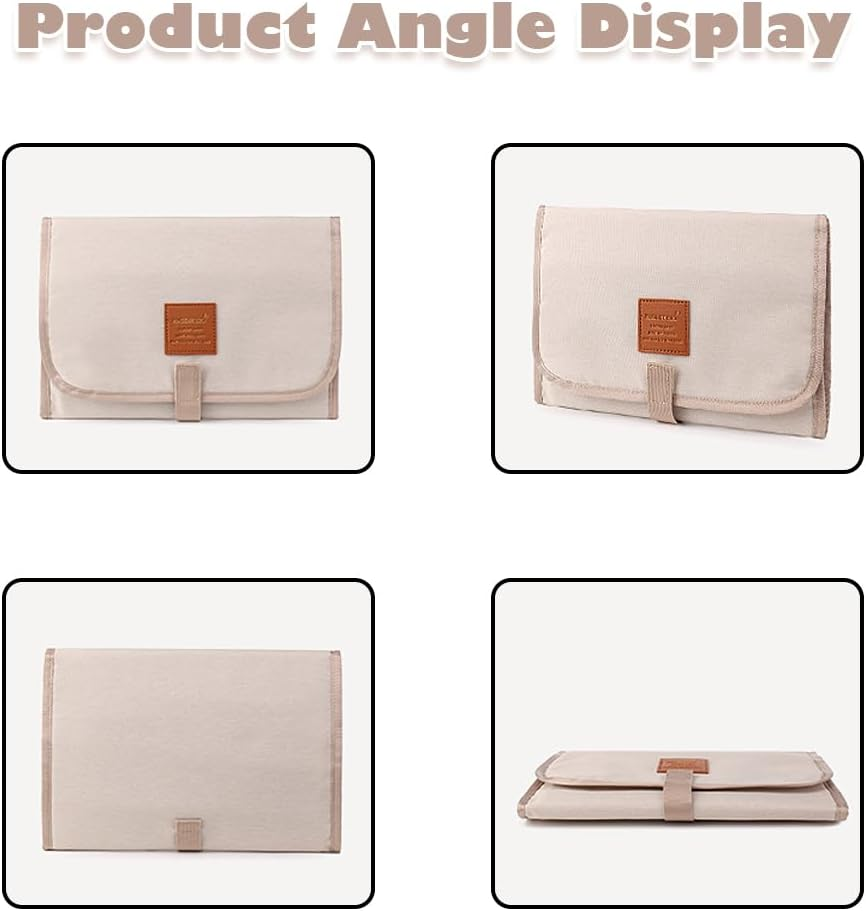 1X Ultra-Portable Changing Mat, Foldable Changing Mat,Compact Foldable Design,Universal Diaper Pad for Toddlers, Outings & Travel image number 5