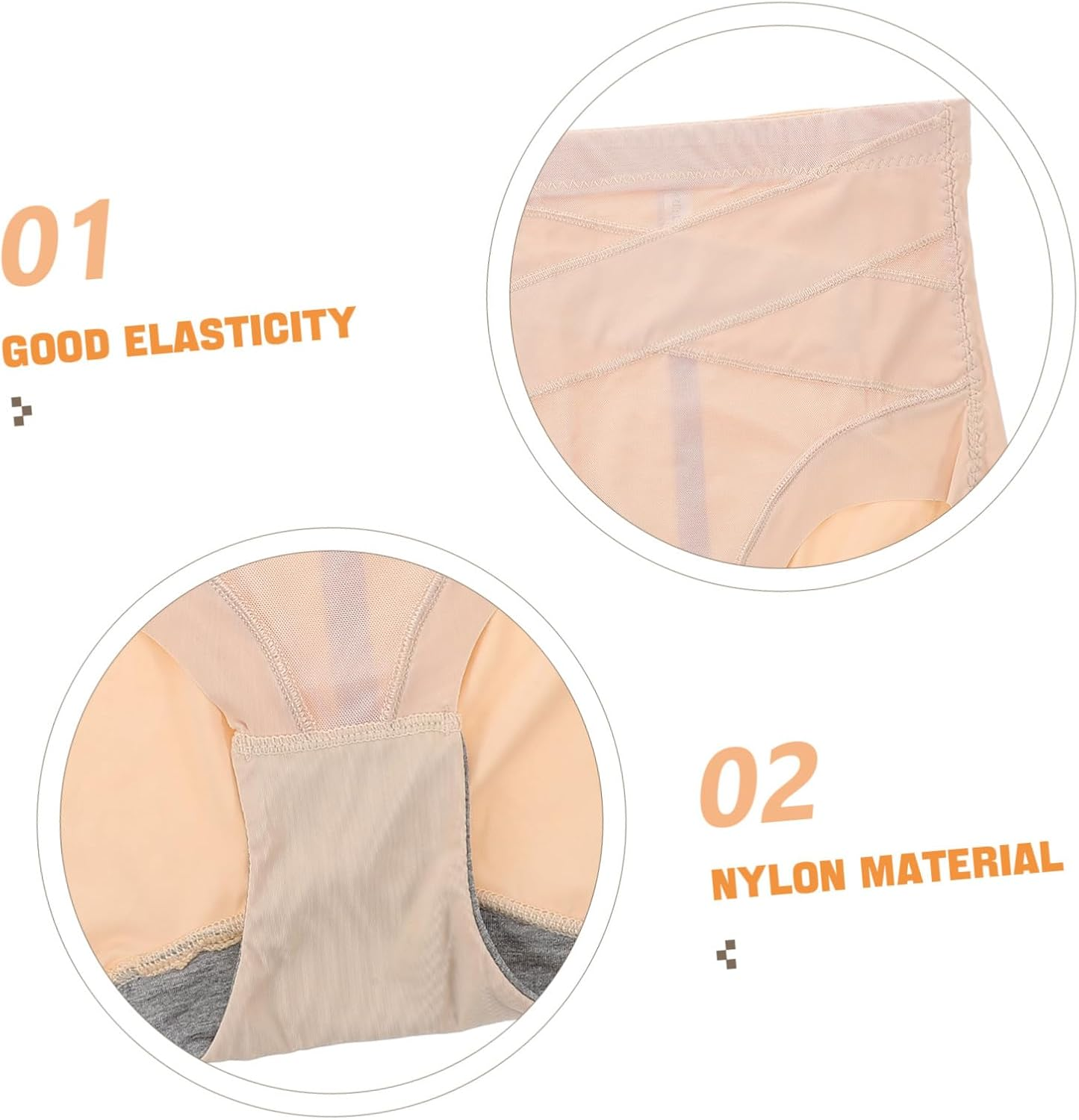 Breathable Postpartum Belly Band Women Waist Shapewear Belly Band Belt Body Shaper Nylon Shapewear for Tummy Control Invisible under Clothing Beige image number 2