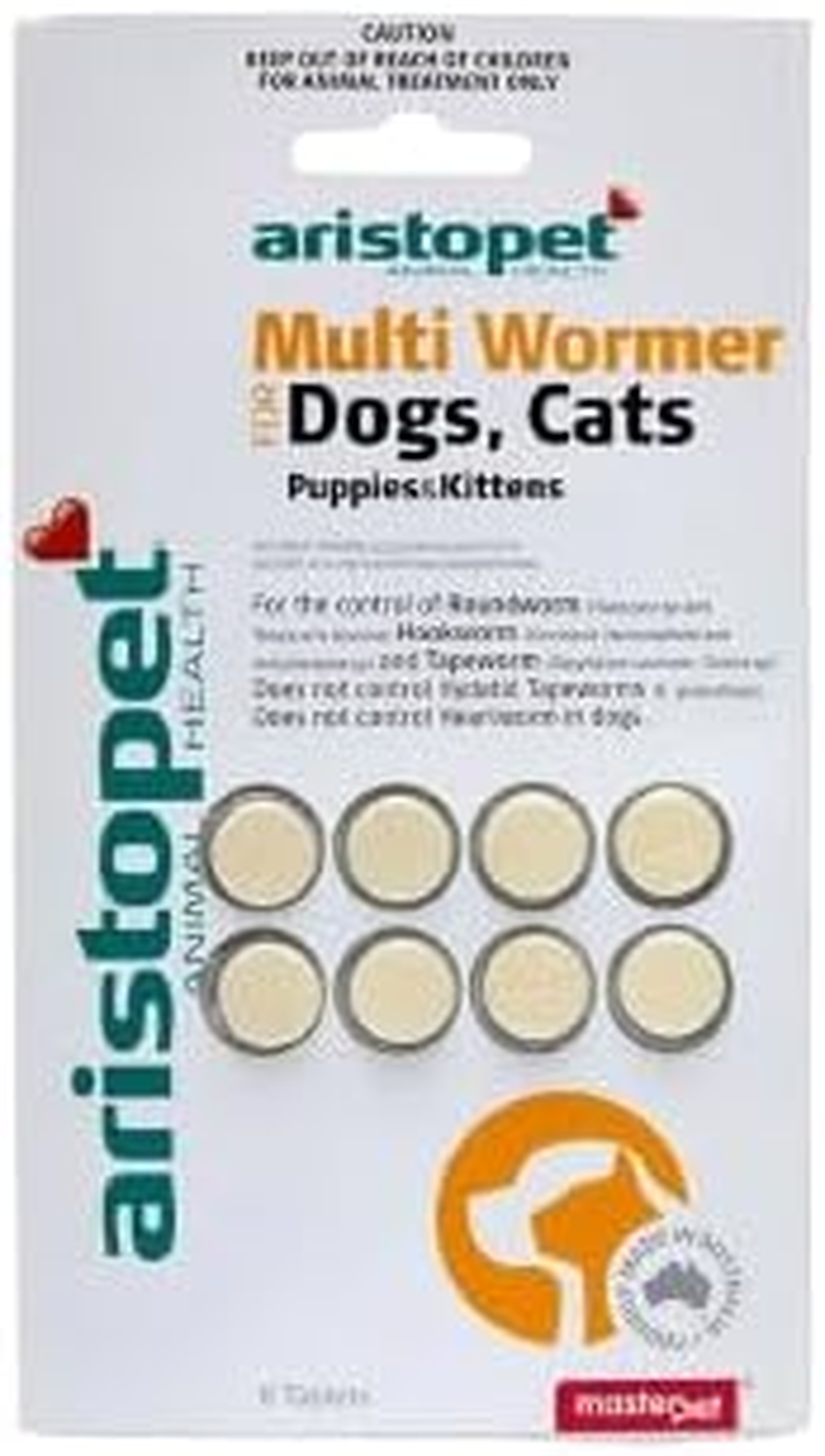 Aristopet Multiwormer Tablets Dogs and Cats 8 Tablets
