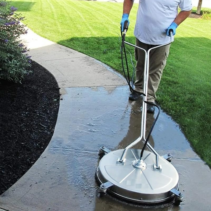24' Inch High Pressure Washer Surface Cleaner Disc for Concrete Driveway Stainless Steel image number 6