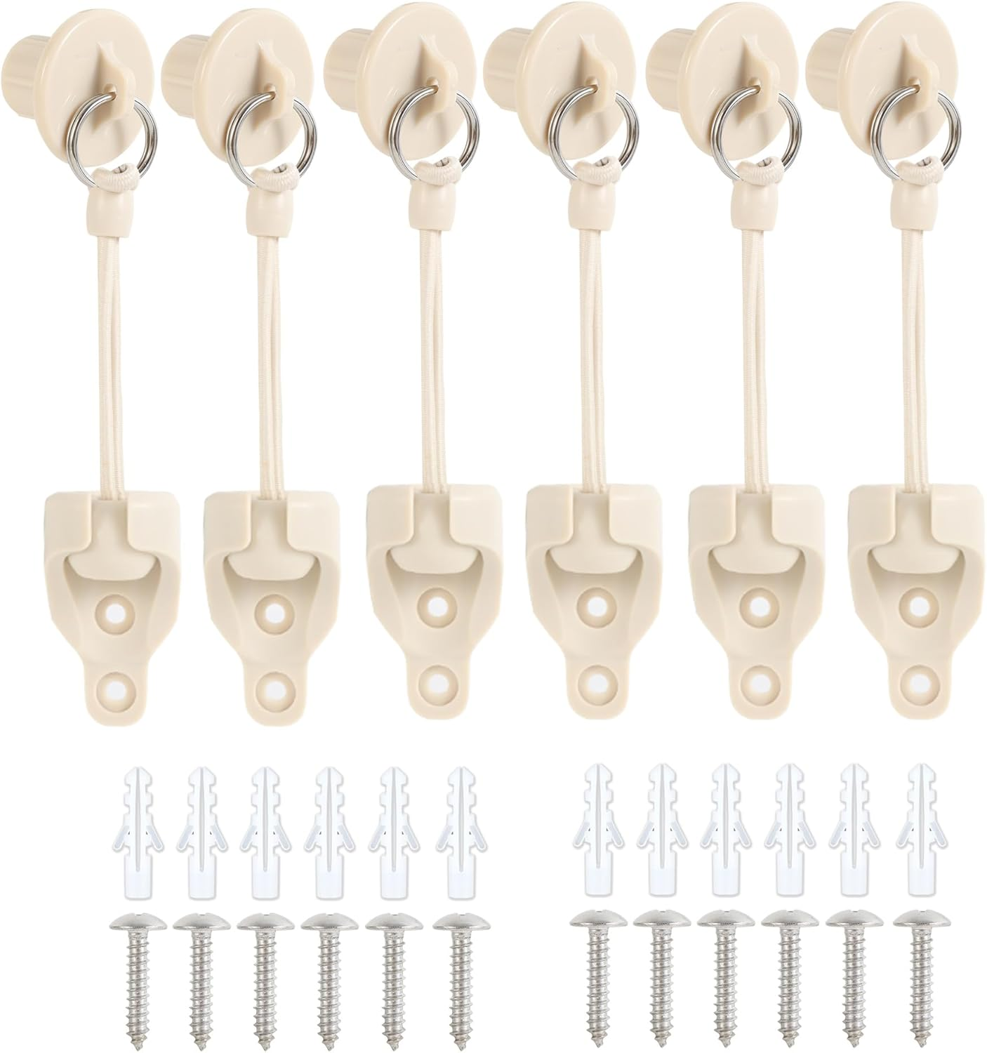 Pull Ring End Cover 3 Sets, General for Outdoor Roller Shutter/Indoor Roller Shutter Replacement Accessories (Black)