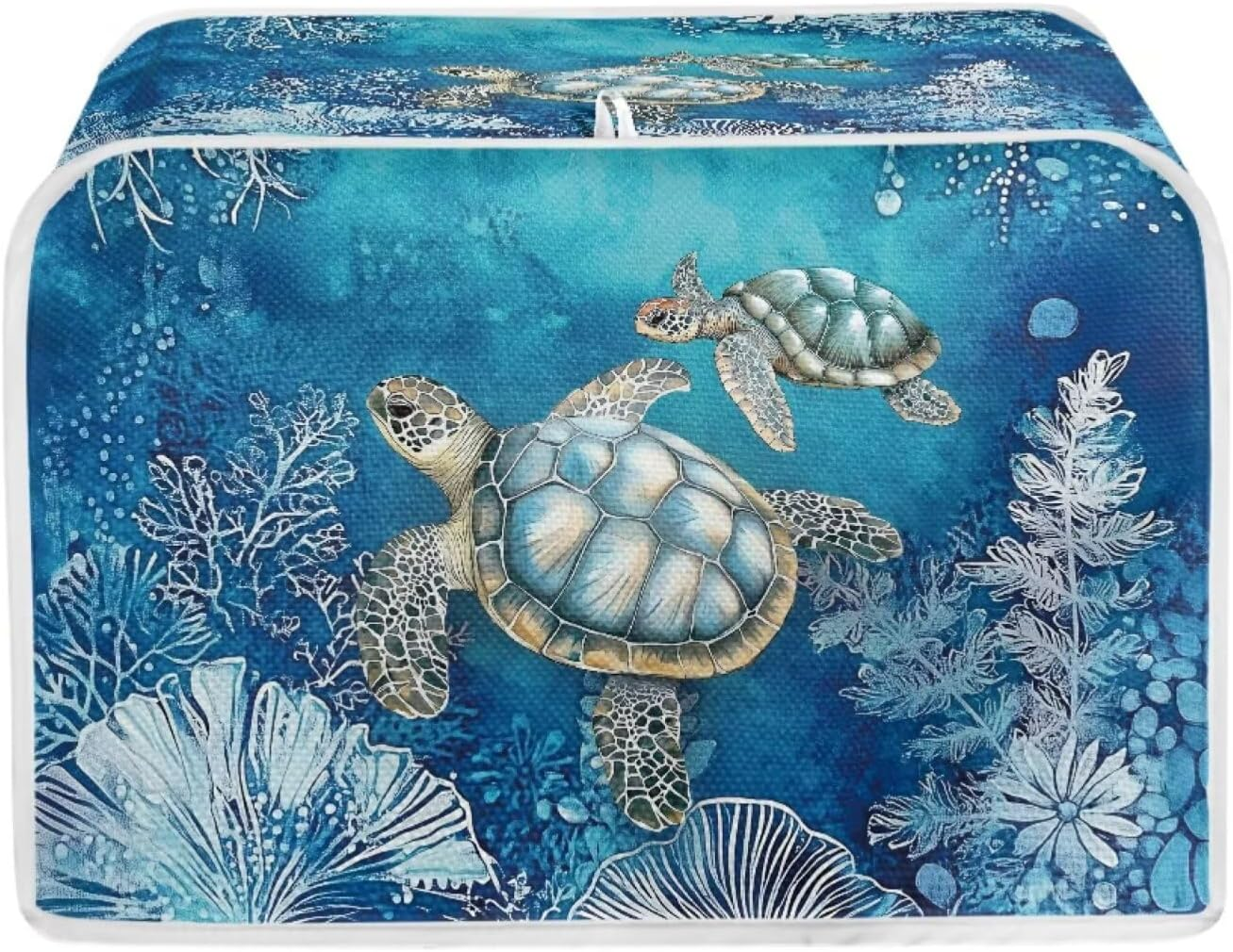 Wanzuoeng Aztec Tribal Toaster Cover 2 Slice, Horse Sunflower Print Microwave Toaster Oven Cover Dustproof Washable, Lightweight Bread Machine Cover for Home, Kitchen Accessories