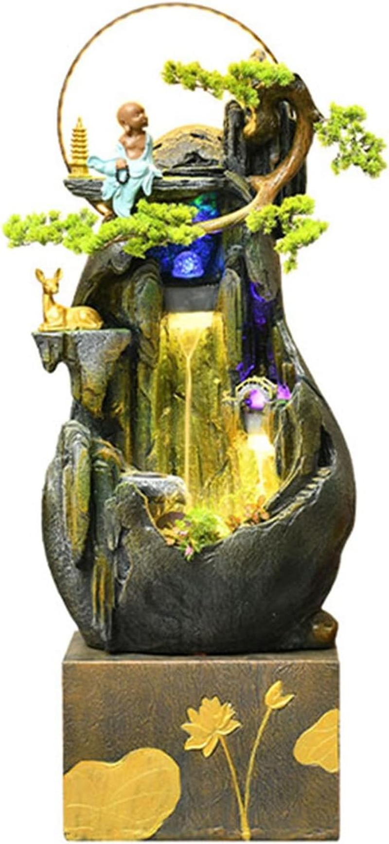 Outdoor Fountain Circulating Water Fish Pond Fountain Decoration Living Room Feng Shui Ball Courtyard Garden Landscaping(Medium) image number 5