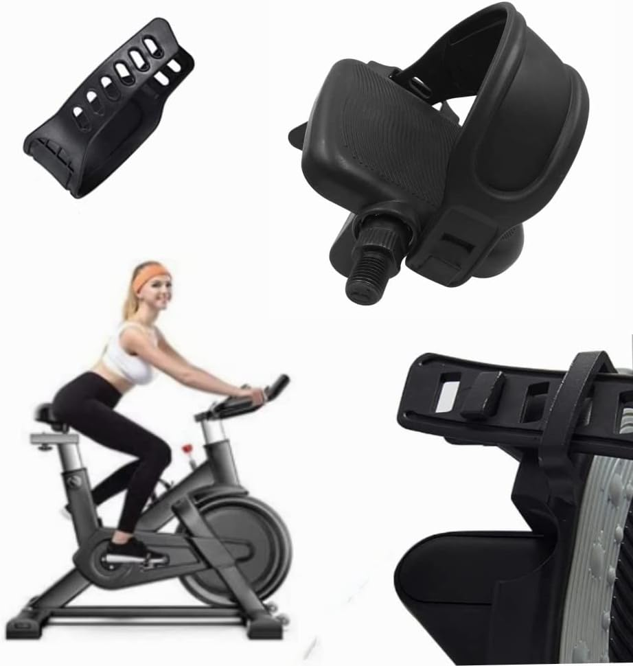Adjustable Exercise Bike Pedal Straps, 1 Pairs Heavy Duty Non-Slip Pedal Straps Fit Most Bikes, Spinning Exercise Bikes, Stationary Cycle, Bicycle for Home or Gym image number 1