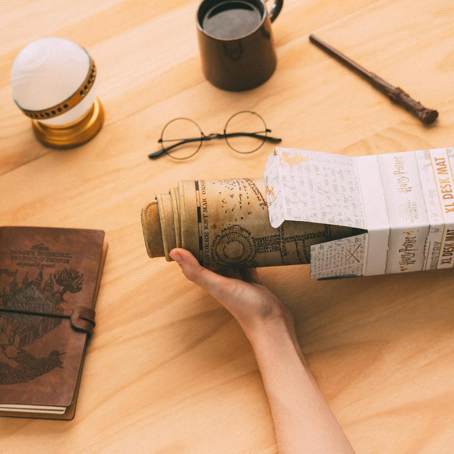 Grupo Erik Harry Potter the Marauder'S Map XXL Mouse Mat - Desk Pad - 31.5 Inch X 13.78 Inch Non-Slip Rubber Base Mouse Pad, Gaming Mouse Pad, Keyboard Mouse Mat - Harry Potter Gifts