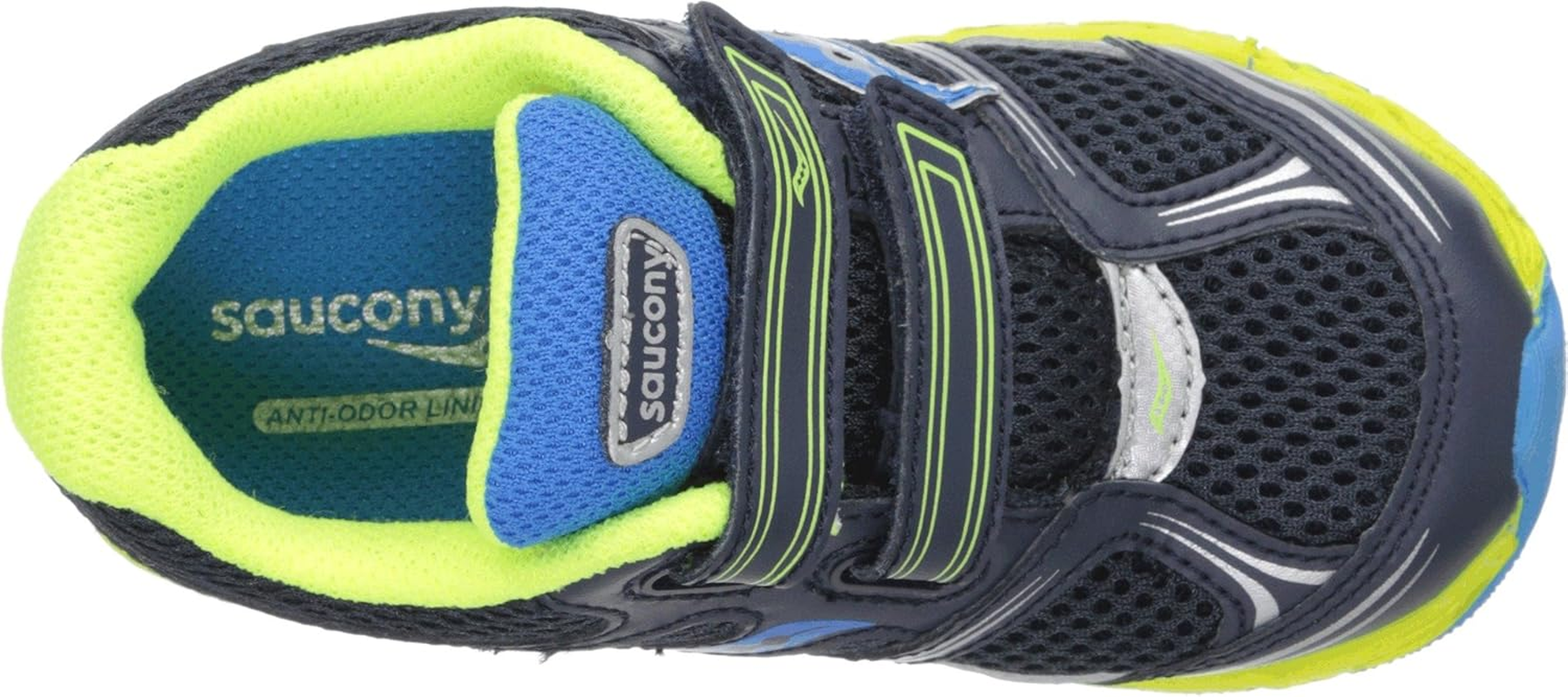 Saucony Boys Blue/Citron/Silver Baby Catalyst HL Running Shoe (Toddler) Size 5 Wide image number 1