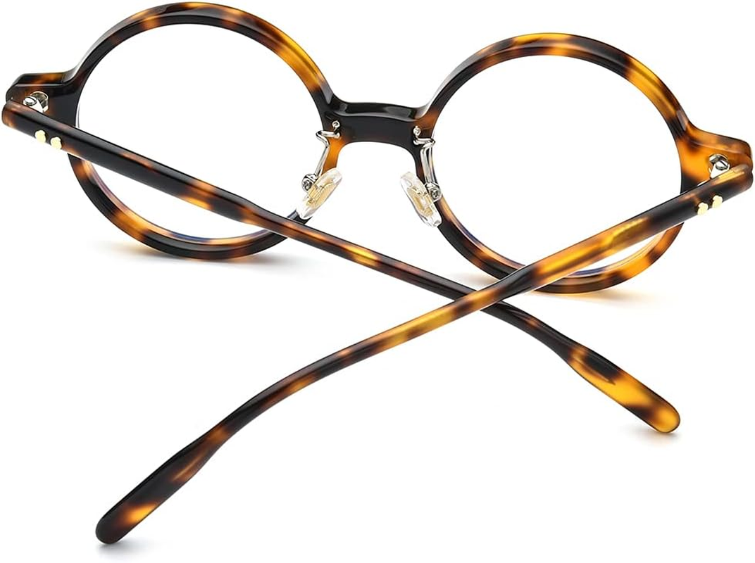 HEPIDEM Acetate Men Vintage round Optical Glasses Frame Spectacles Eyeglasses Zolman