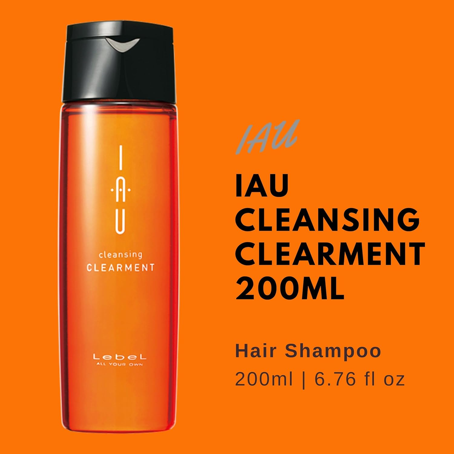 Lebel IAU Cleansing Clearment Hair Shampoo 200Ml & Lebel IAU Silky Repair Hair Treatment 200Ml Set (Green Tea Set) image number 2
