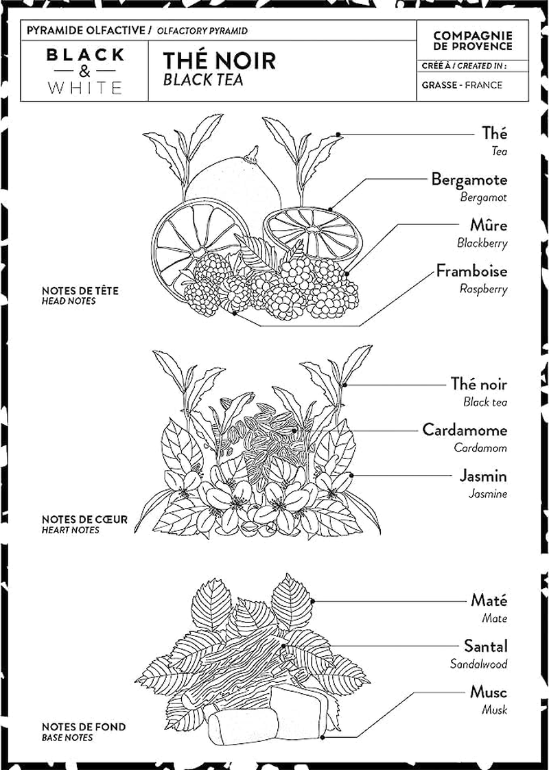 Compagnie De Provence Black Tea Liquid Marseille Soap 300 Ml image number 6
