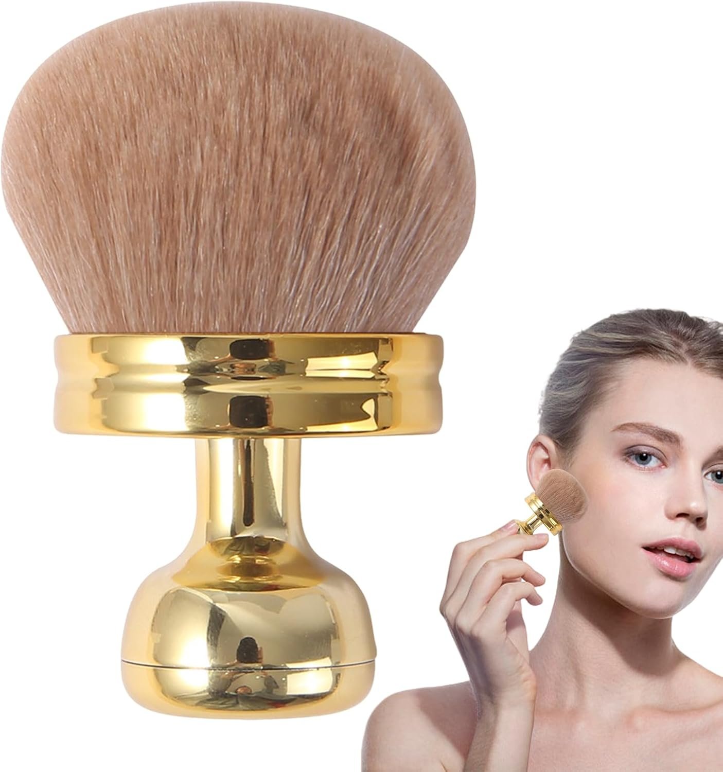 Body Makeup Brush, 3 Inches Large Body Tanner Makeup Brush, Wide Head Oval Applicator Legs Back Arms Even Coverage for Foundation, Concealer, Cream, Blush
