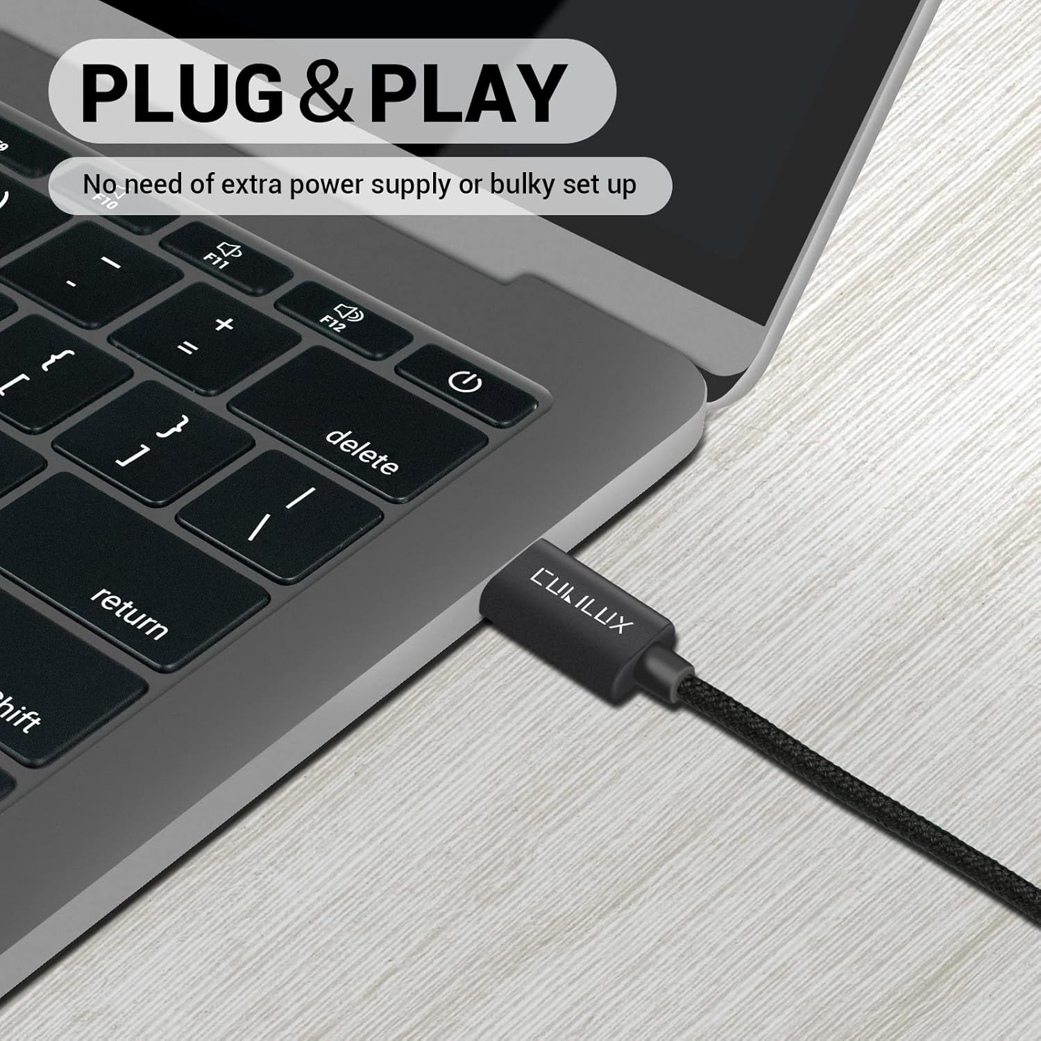 Cubilux USB C SPDIF Receiver [Stereo Recording ONLY, NOT for Playing Audio] Optical/Toslink Line-In Adapter for Type C Laptop Tablet Phone, Iphone 16/15, Ipad Pro 13/12.9/11, Ipad Air 13/5Th, Macbook image number 2