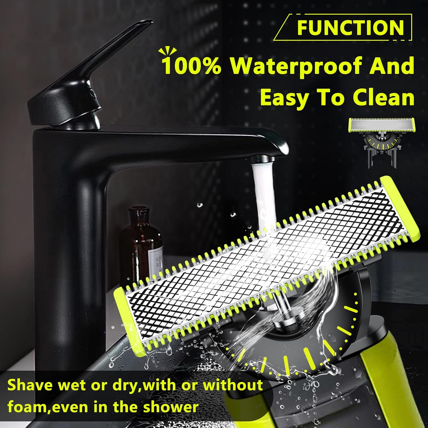 Oneblade 360 Blades for Philips,Genuine Replacement Blades for Oneblade Electric Shaver and Trimmer,Durable Stainless Steel, Trim, Edge and Shave,1 Pack, QP430/60 image number 5