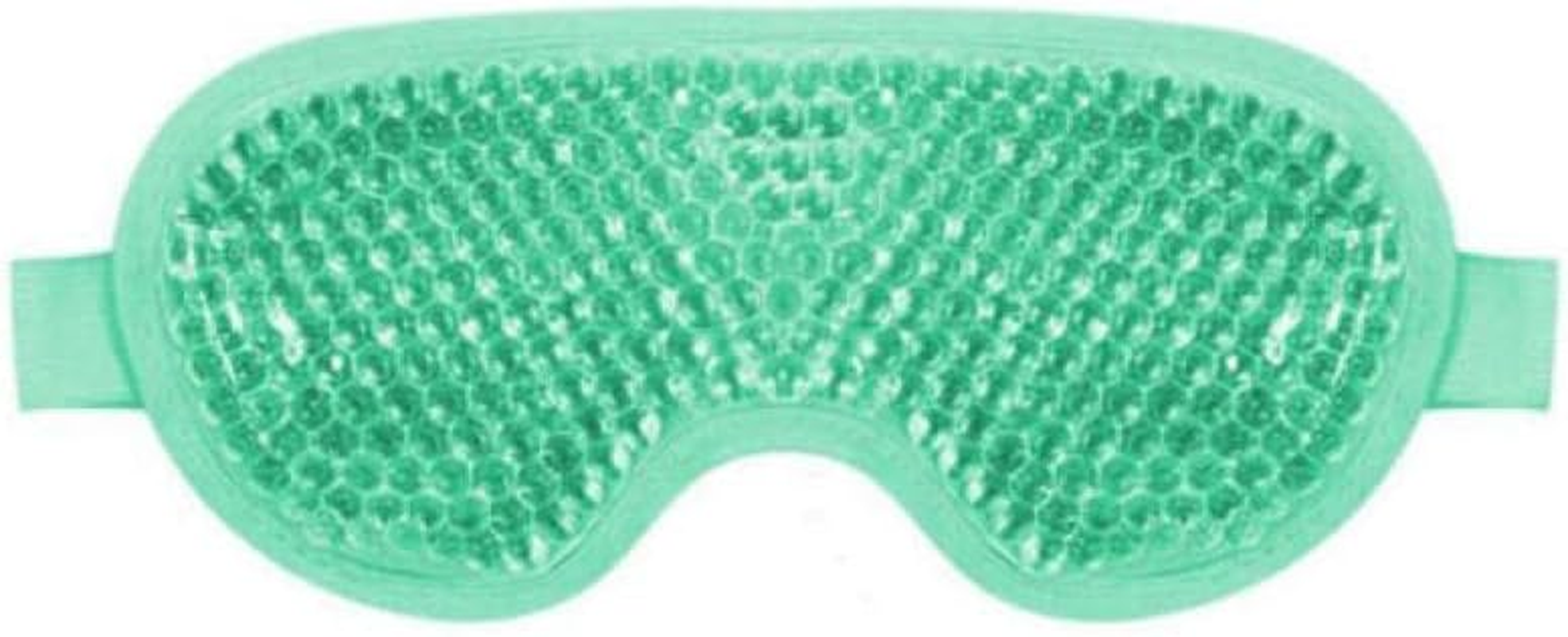 Gel Beads Eye Spa HOT/COLD MASK Reusable Cooling Ice Pack Pain Relief Tired Eyes, Adjustable Strap, Soft Lining, 19Cm X 9Cm