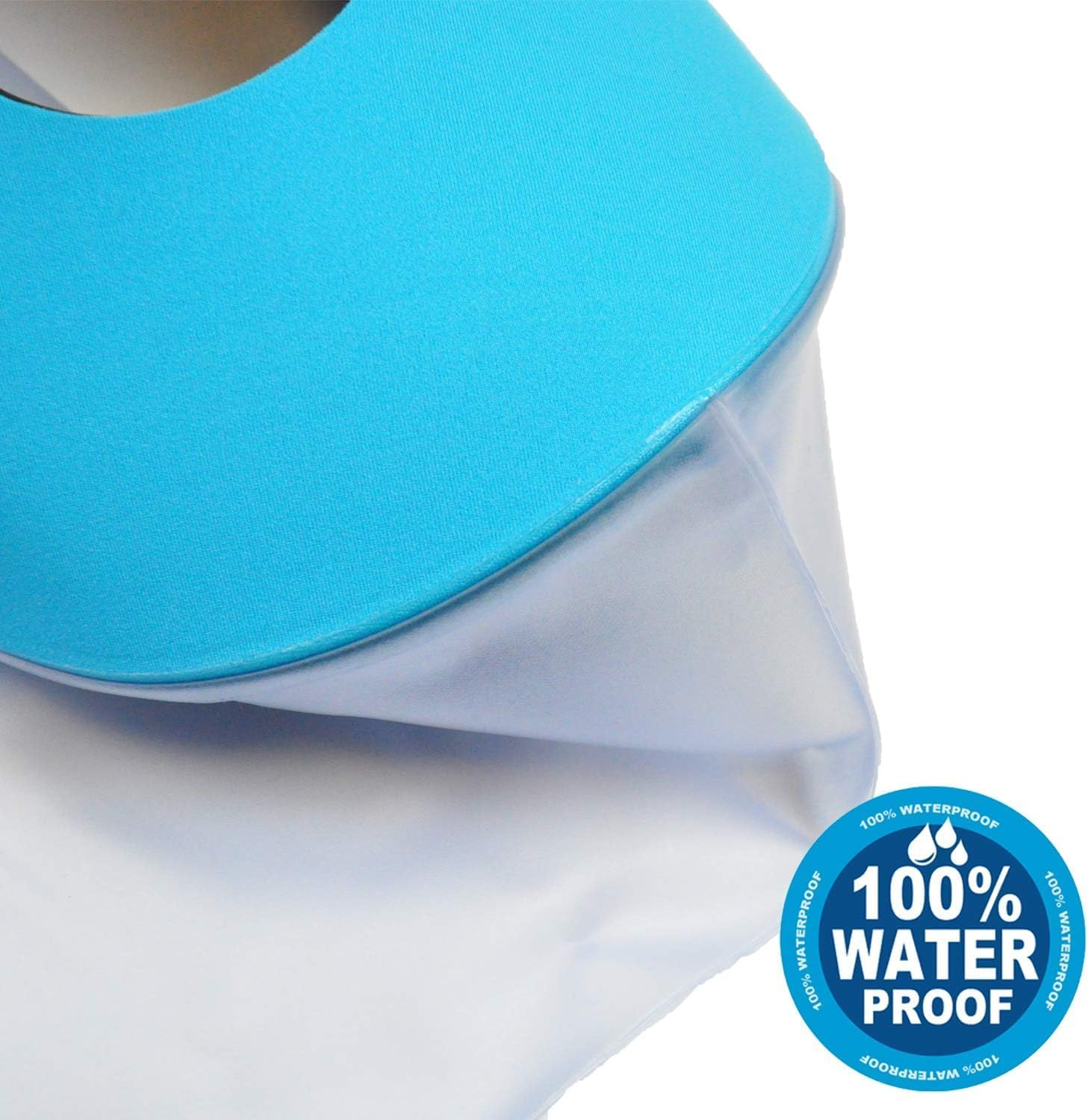 Waterproof Hand Cast Cover for Shower Bath, Adult Watertight Wrist Wound Protector Resuable Bandage Sleeve Bags for Broken Hand, Wrist, Fingers, Surgery, Burns (Blue, One Size) image number 3