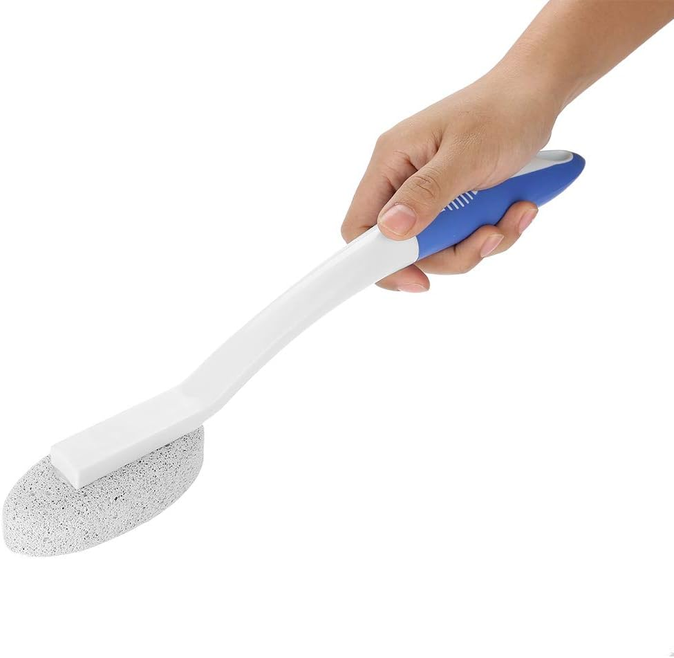 Foot Brush, Long Handle Foot Pumice Stone Brush, Foot File, Foot Care Whetstone for Removing Dead Hau Pumice Stone Foot Massage Cleaner for Foot Care and Pedicure image number 4