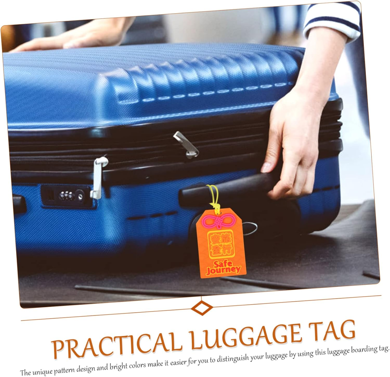 ABOOFAN 4Pcs Luggage Tags Travel Baggage Tag Labels Decorative Suitcase Name for Outdoor image number 6