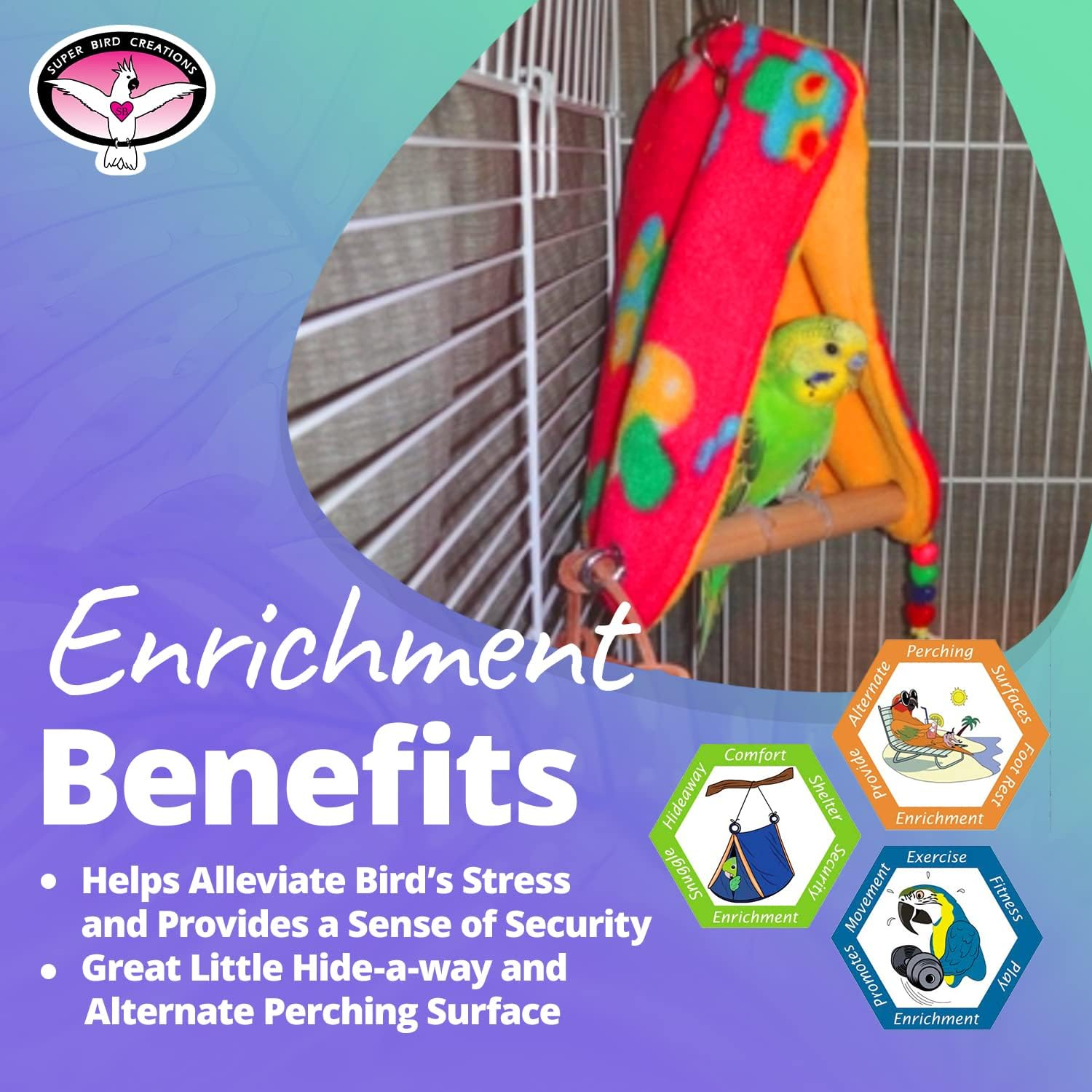 Super Bird Creations Perch Bird Tent, Medium image number 1