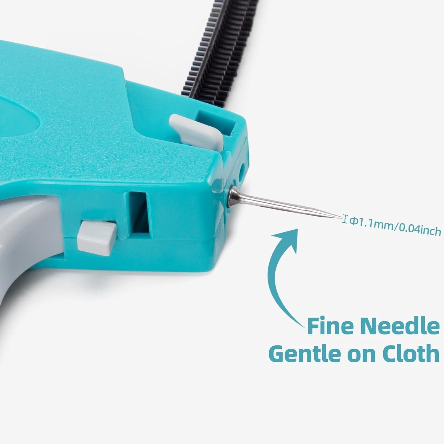 Fine Stitch Gun Kit for Clothes, Tagging Gun for Clothing, Quick Easy Stitch Sewing Hemming Gun Cloth Fixer Gun with 2 Needle, 1500 Black and 1500 White Micro Fasteners