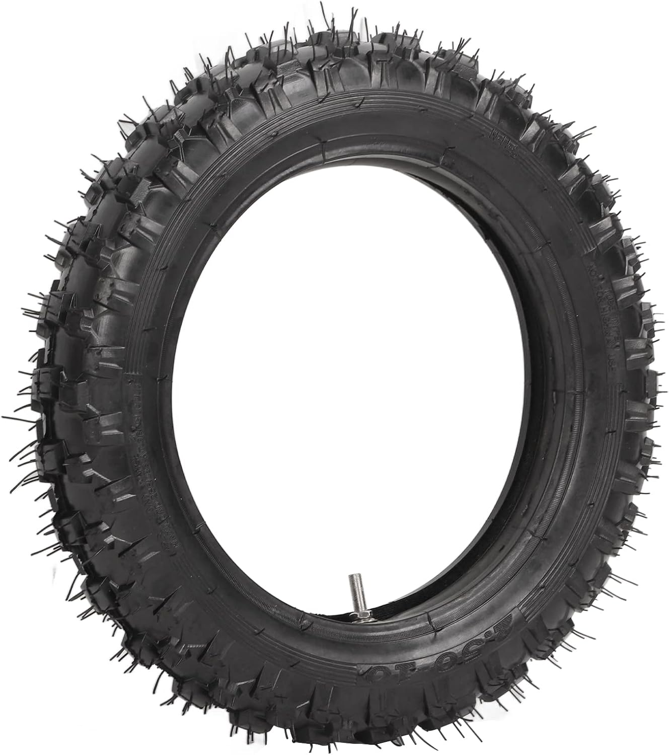 Offroad Motorcycle Tires, Rubber Nylon Flexible Tire Inner Tube Kit, Heavy Duty off Road Tire and Inner Tube Set Fit for Mini Dirt Pit Bike image number 1