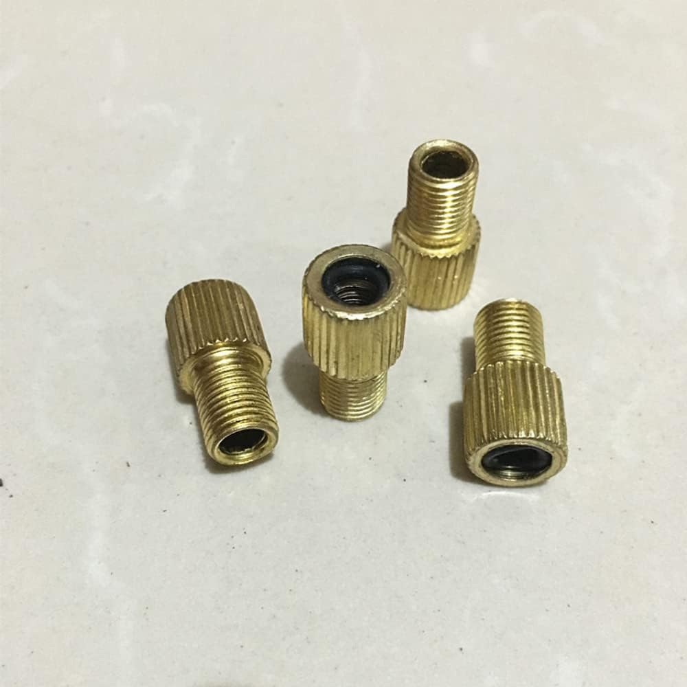 4PCS Bike Brass Presta Valve Adapter - French to US Conversion image number 1