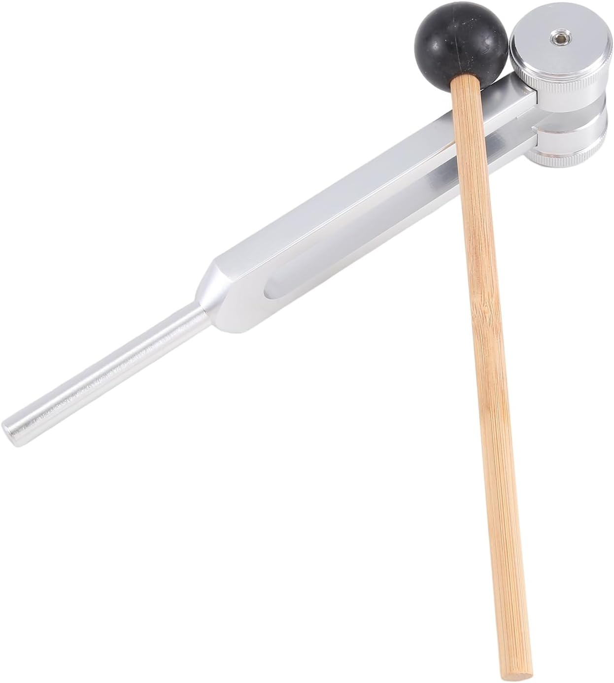 Veumoie 174 Hz Tuning Fork for Healing Repair Reliever Stress & Healing Musical Instrument with Silicone Hammer Tuning Fork Aluminum Alloy Tuning Fork Set 1Set image number 6