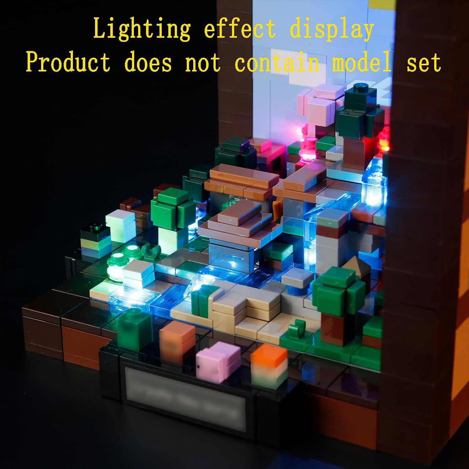 GEAMENT LED Light Kit Compatible with  Minecraft the Crafting Table Building Blocks Model - Lighting Set for Ideas 21265 (Model Set Not Included) image number 3