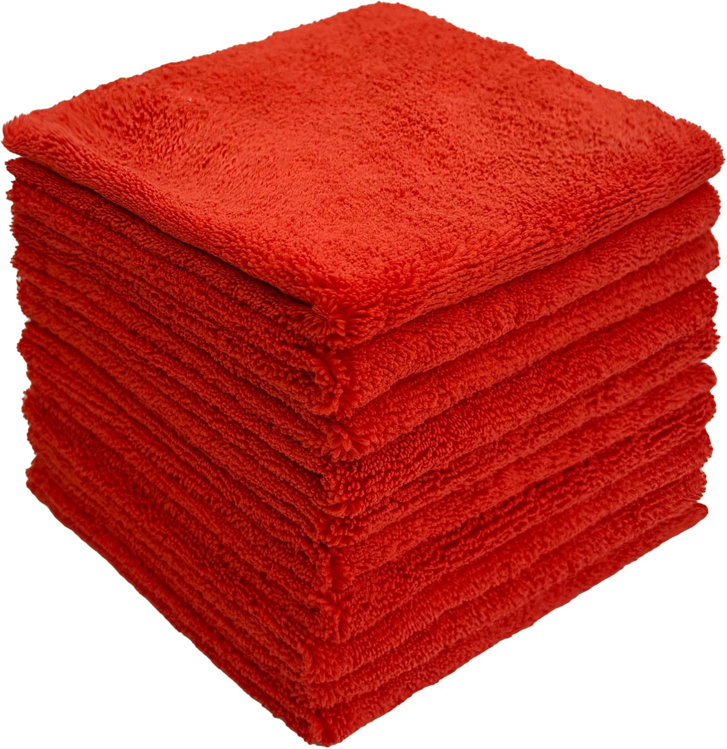 Cobra WRAP TOOLS Miracle Edgeless Microfibre Towels - Supersoft 420 GSM - Rounded Fibres & Scratch-Free Automotive Care Cleaning Cloths - Perfect for Cars, Motorcycles & Bicycles | 40X40Cm (10 Pcs)