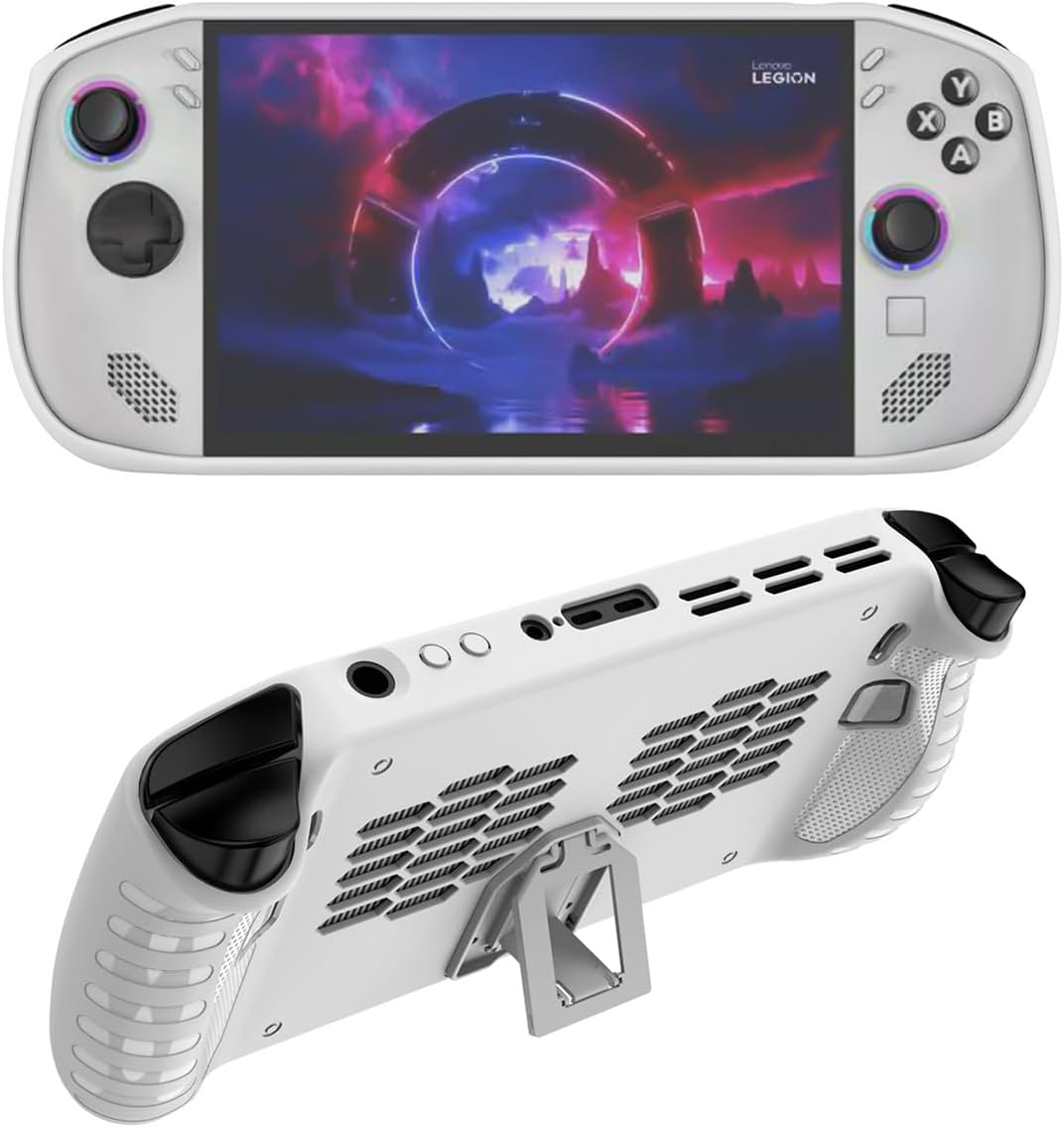 T Tersely Case for Lenovo Legion Go S (2025) - Soft TPU Shockproof Cover with Rugged Design, Anti-Slip & Anti-Fingerprint - Protective Shell for 8" Handheld Gaming Console (White) image number 1